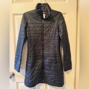 Women’s Patagonia Fiona Parka Long Black Down Puffer Jacket Size XS